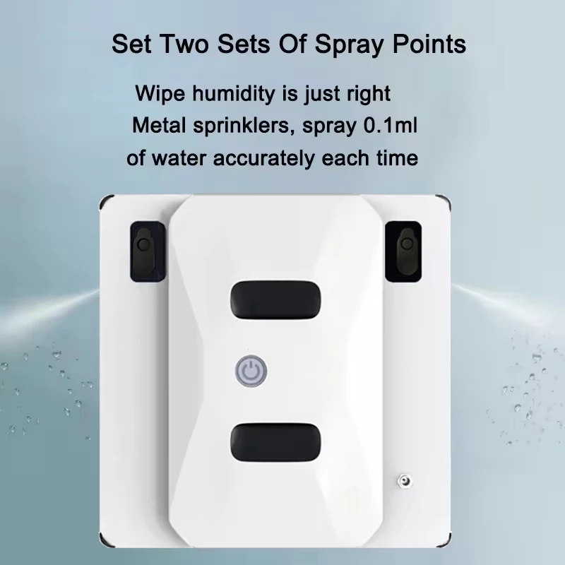 Purerobo W-S3S Robot Window Cleaner Smart APP& Remote Control Manual Automatic Bilateral Water Spray Vacuum Window Cleaner Robot