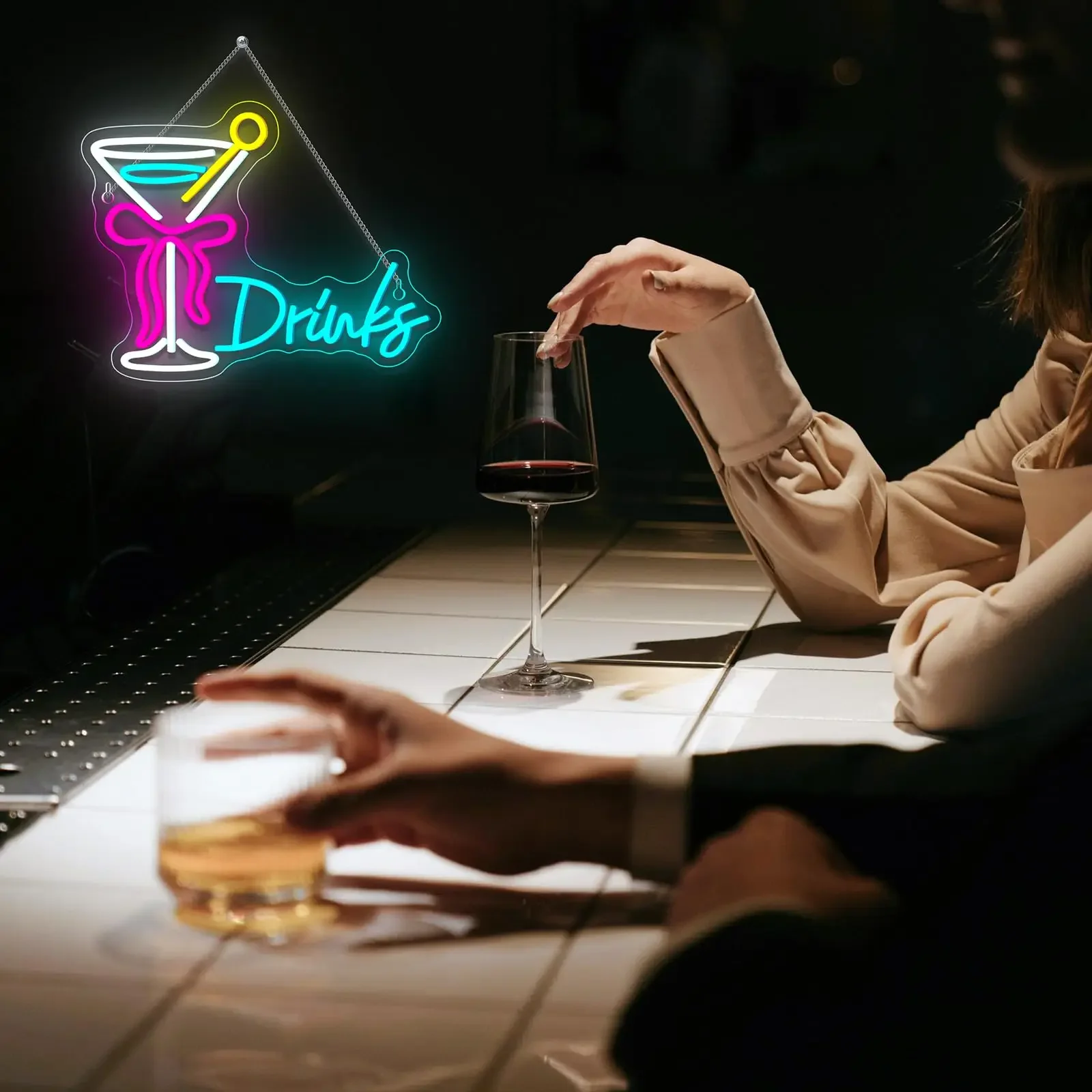 

Коктейльная неоновая вывеска для настенного домашнего декора, спальни, бизнес-клуба, вечеринки, бара, магазин, неоновый декор с питанием от USB