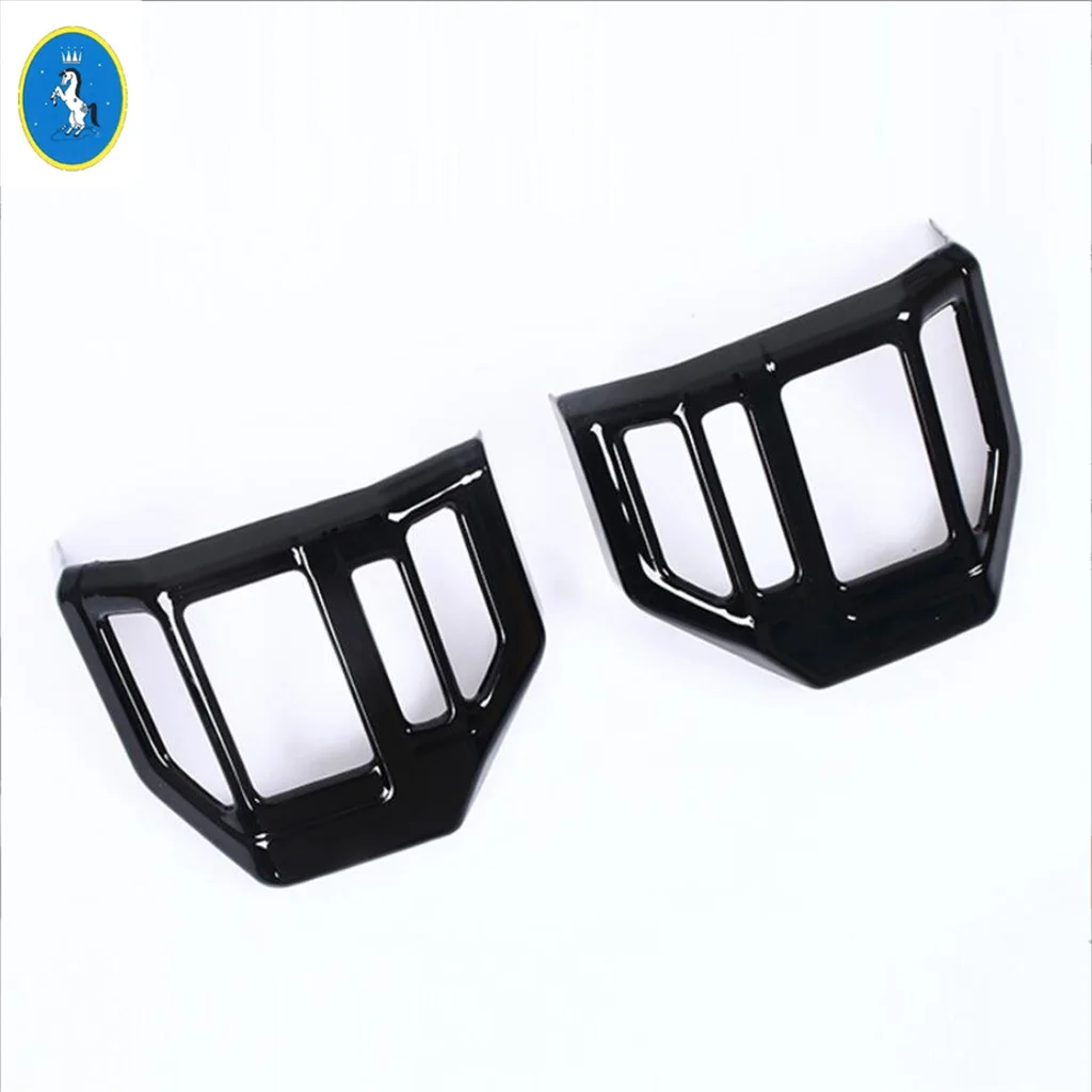 

Black / Carbon Fiber Steering Wheel Frame Decoration Cover Trim For Toyota Land Cruiser 250 Prado LC250 2024 2025 Accessories