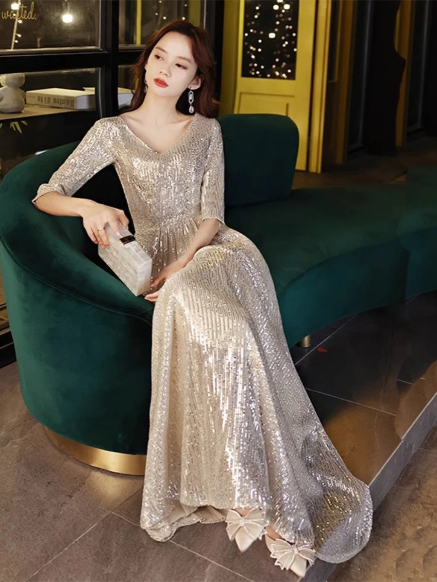 

Золотое вечернее платье, женское элитное сенсорное роскошное маленькое бальное платье, элегантное элитное платье для взрослых на день рождения Dr