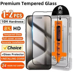 HD Premium Tempered Glass For Samsung S24 S25 Ultra S23 S22 S20 FE S 24 Plus Easy Installation Glass Dust Free Screen Protector