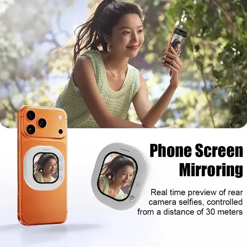

Mobile Screen Sharing Device Outdoor Bluetooth Magnetic Selfie Display Screen Rear Monitoring Mobile Screen Projector Mini