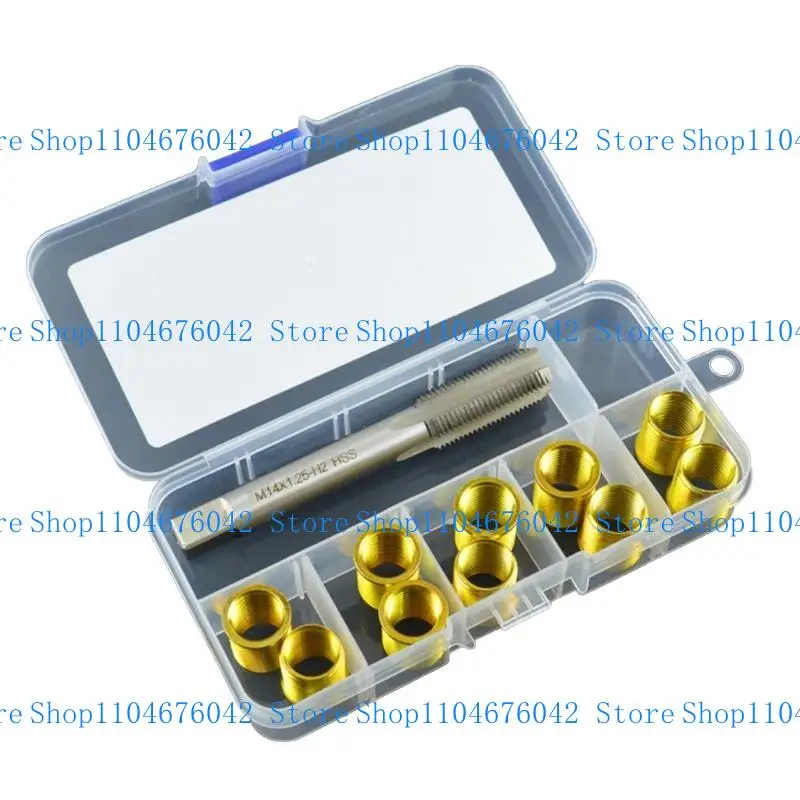 

Инструмент для ремонта резьбы свечей зажигания с внутренними вставками M14x1,25, метчик из высокоскоростной стали, свечи зажигания, перемещение головки блока цилиндров 15 мм