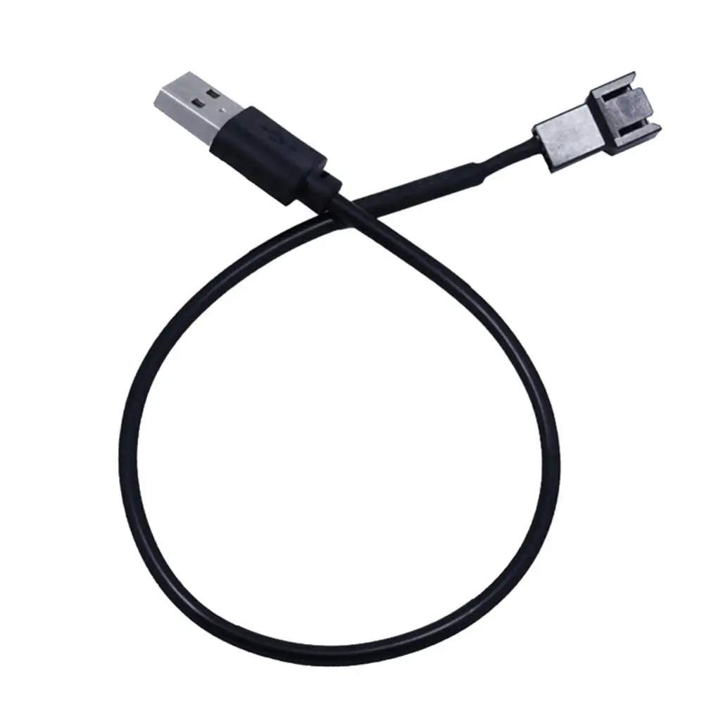 New 30cm USB Male to 3 Pin Adapter Cable Connector for PC Computer Case CPU Fan Cables