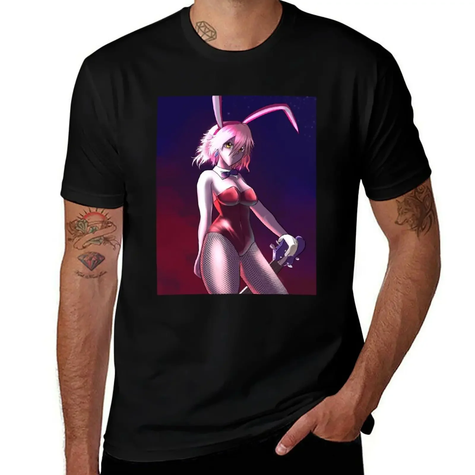 

FLCL T-Shirt vintage clothes summer tops clothes oversized t shirts for men
