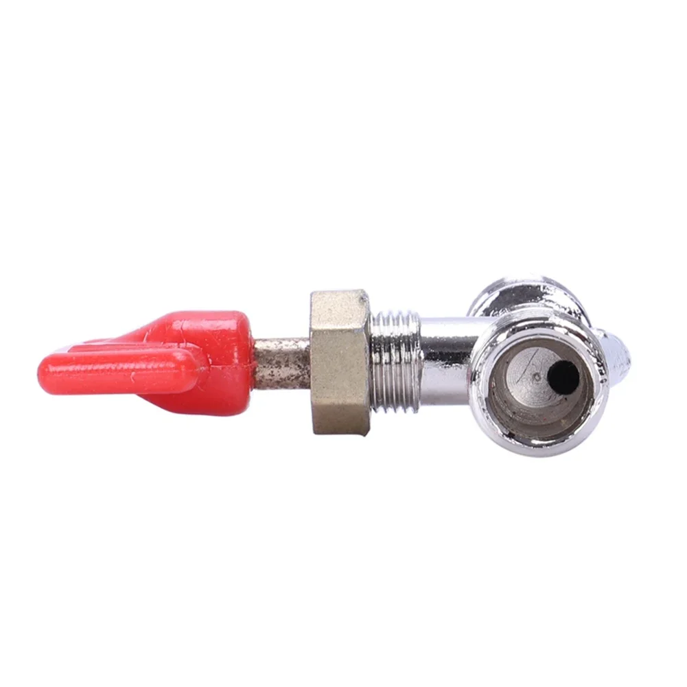 Acessórios para compressor de ar, 2 peças, alça de três vias, interruptor de válvula manual de metal, 13mm 10mm, rosca macho, válvula liga-desliga