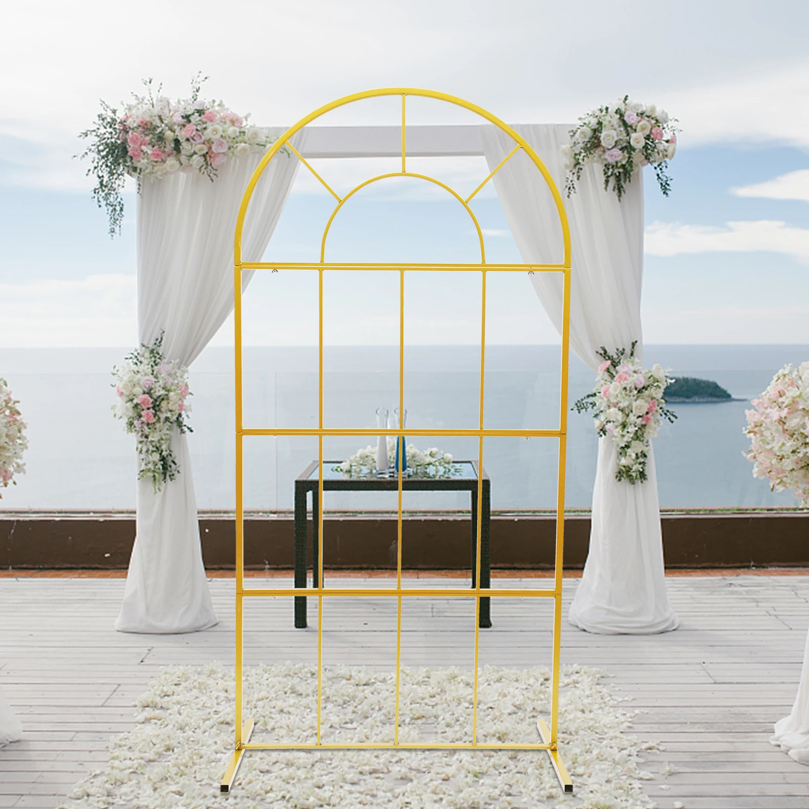 

Gold Wedding Stand Arch Backdrop Iron Wedding Event Party Props DIY Wedding Decoration Wedding Supplies