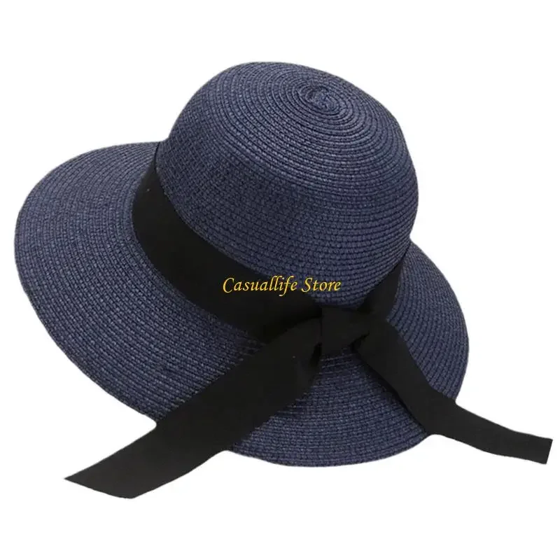 M89E Women's Classical Straw Hat with Great Sun Protections Fisherman Hat for Outdoor Event and Stylish Everyday Wear