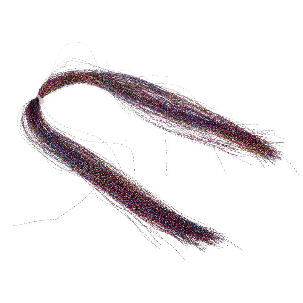 Crystal Flash Fishing Lure Tying Making PET Material Artificial Wire Fly Tying Skirts for Fly Fishing Accessories