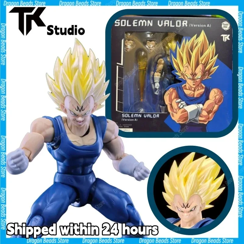 

[Shipped Within 24 Hours] Black Hole Toys & TK Dragon Ball SHF Super Saiyan Majin Vegeta 1/12 Scale Action Figure Perfect