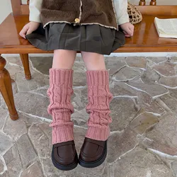 Kids Leg Warmers Knitted Leg Warmers Loose Socks Knee High Leg Warmers For Girls