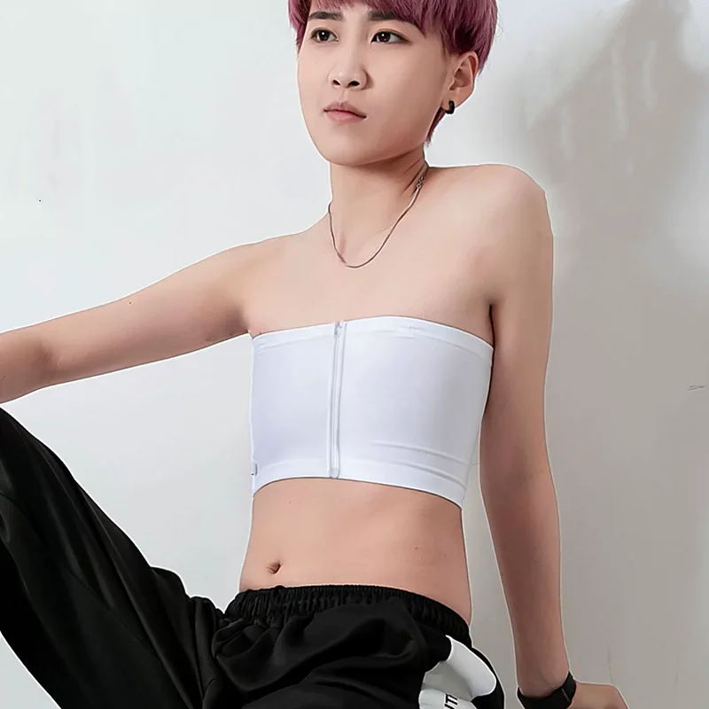 

Женское нижнее белье, формирователь, нагрудный бандаж с плечевым ремнем, эластичный бандаж на молнии, Les Trans, косплей, нагрудник