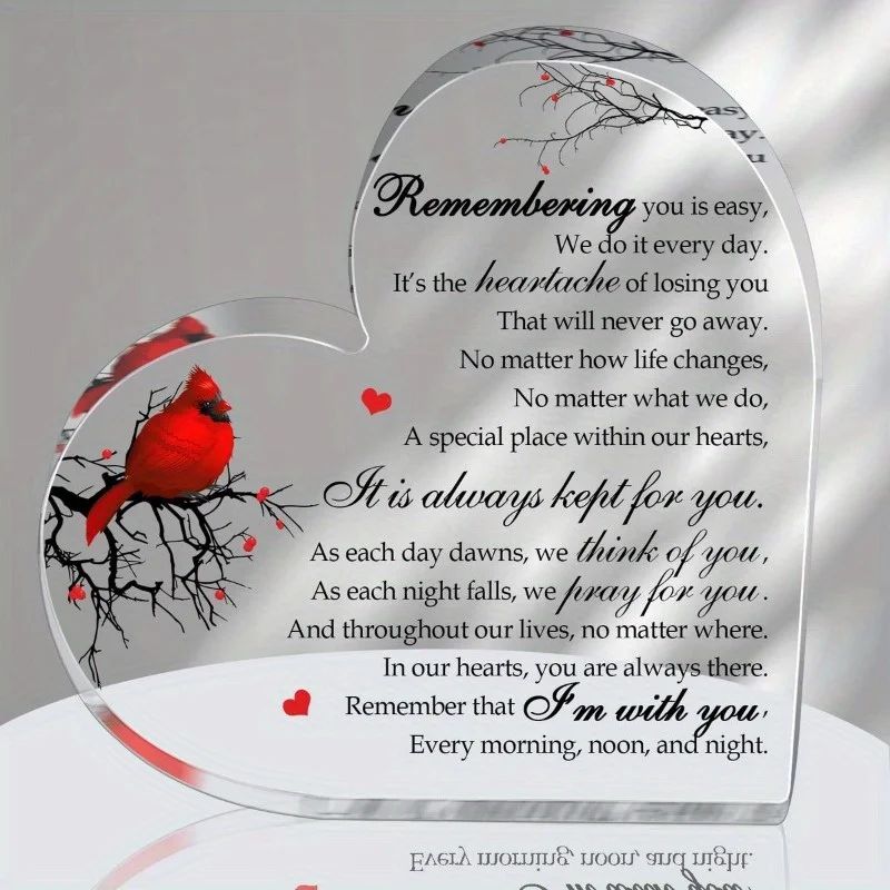 Cardinal Memorial Gift for Loss of Loved One, Sympathy Gift for Grieving