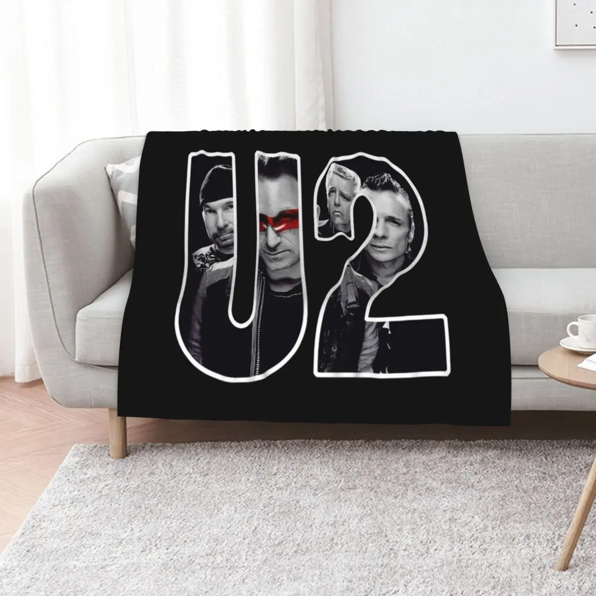 View over theu2 music u2 music ,u2 ,u2 Throw Blanket Warm Sofa Throw halloween Softest for sofa For Sofa Thin Blankets