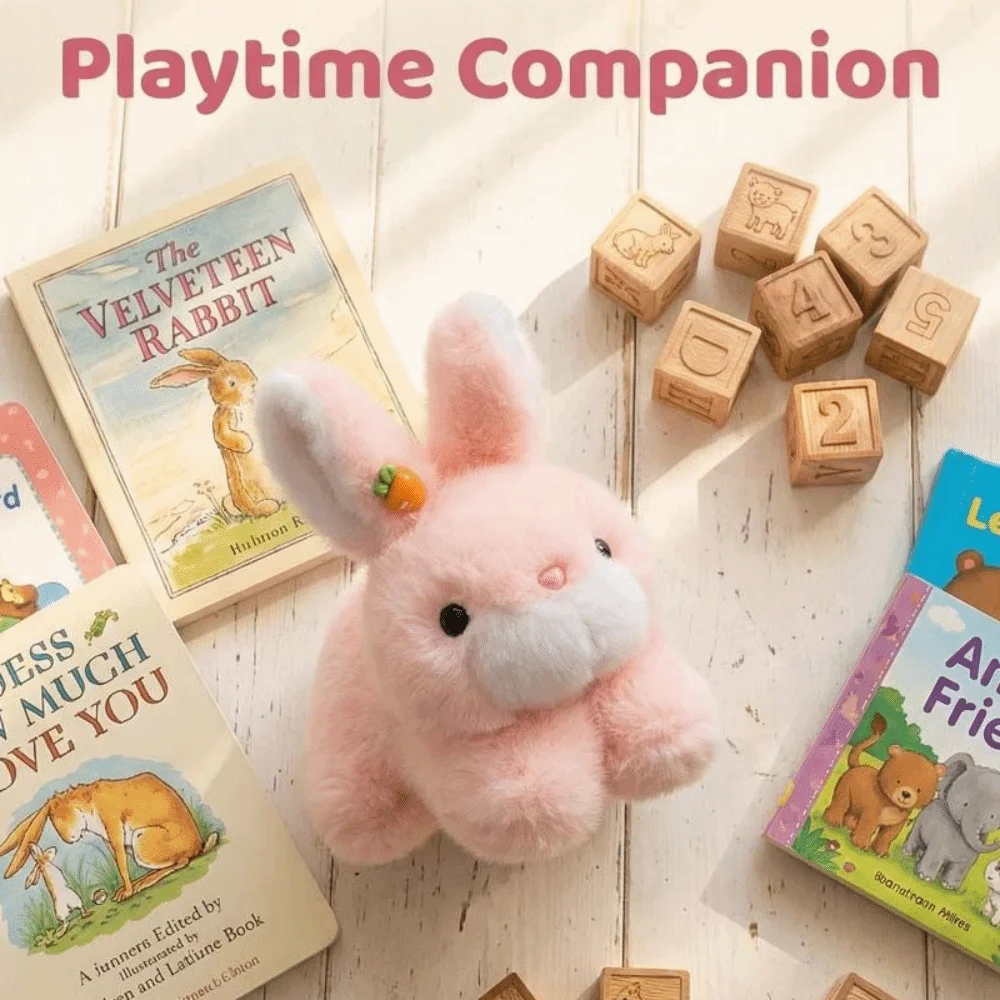 

Soft Plush Rabbit Pillow Fluffy Handmade Big Ear Rabbit Plush Toy Interactive Collection Stuffed Animals Rabbit Toy