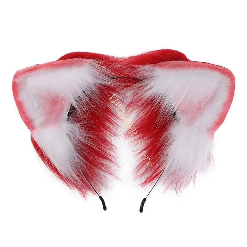 Orelhas gato fofas Live Broadcast Hair Hoop Adult Cosplay Anime Personagem DeCors cabelo D08E