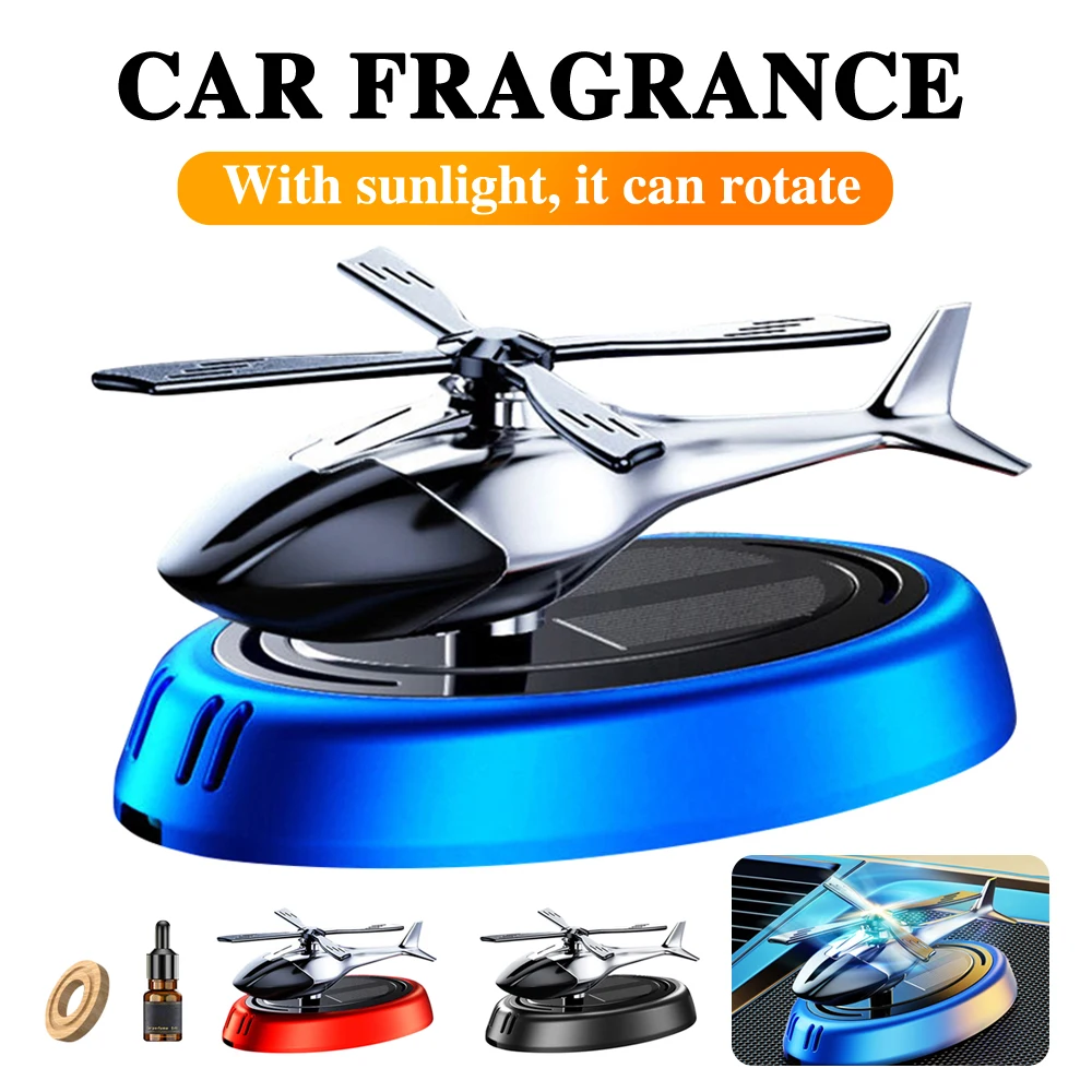 

Solar Car Air Freshener Helicopter Propeller Fragrance Supplies Interior Accessories Decor Flavoring Original Perfume Diffuser