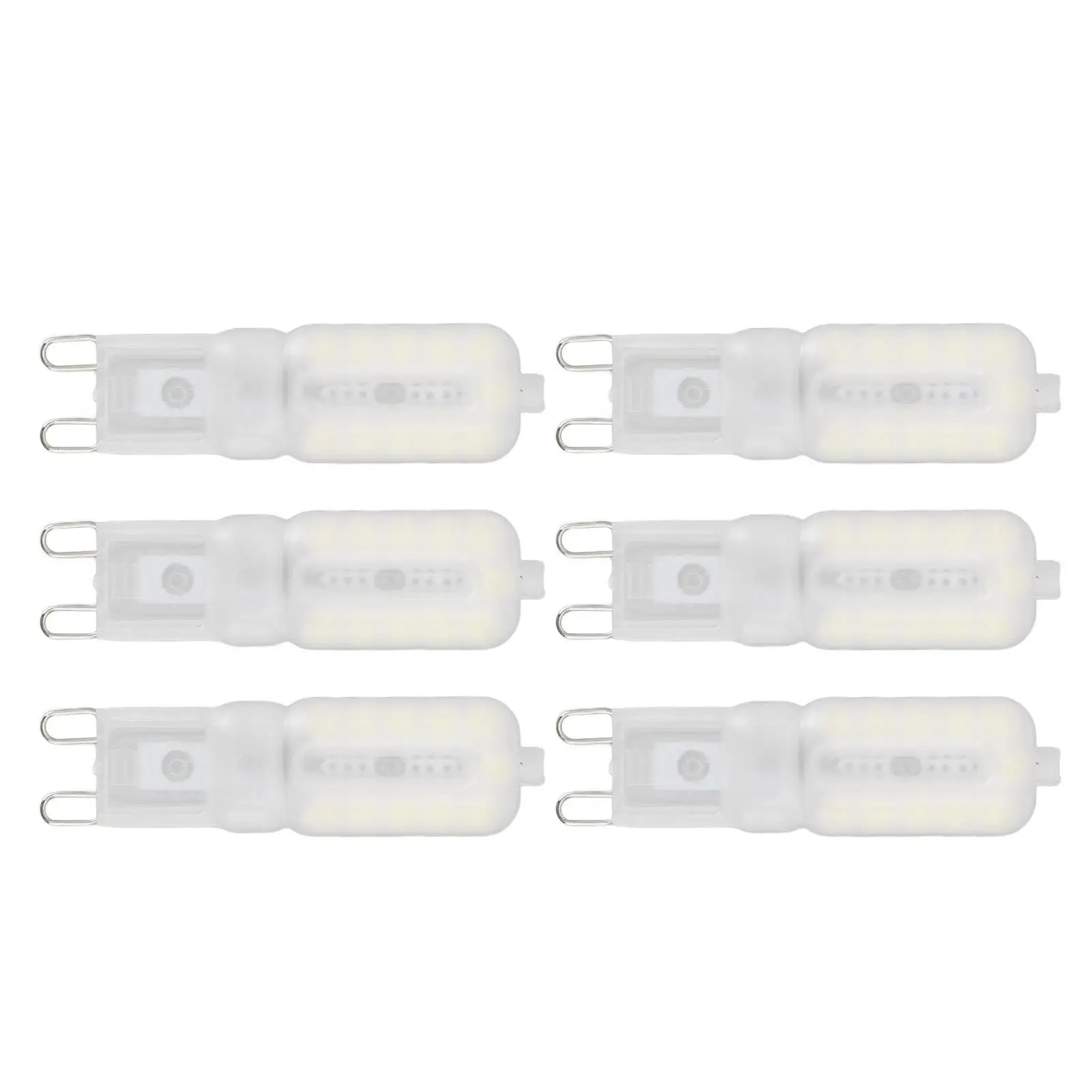 

6pcs 5W G9 Dimmable LED Bulbs, Eye Protection, 22LED Energy-Saving Light for ceiling & Desk Lamps