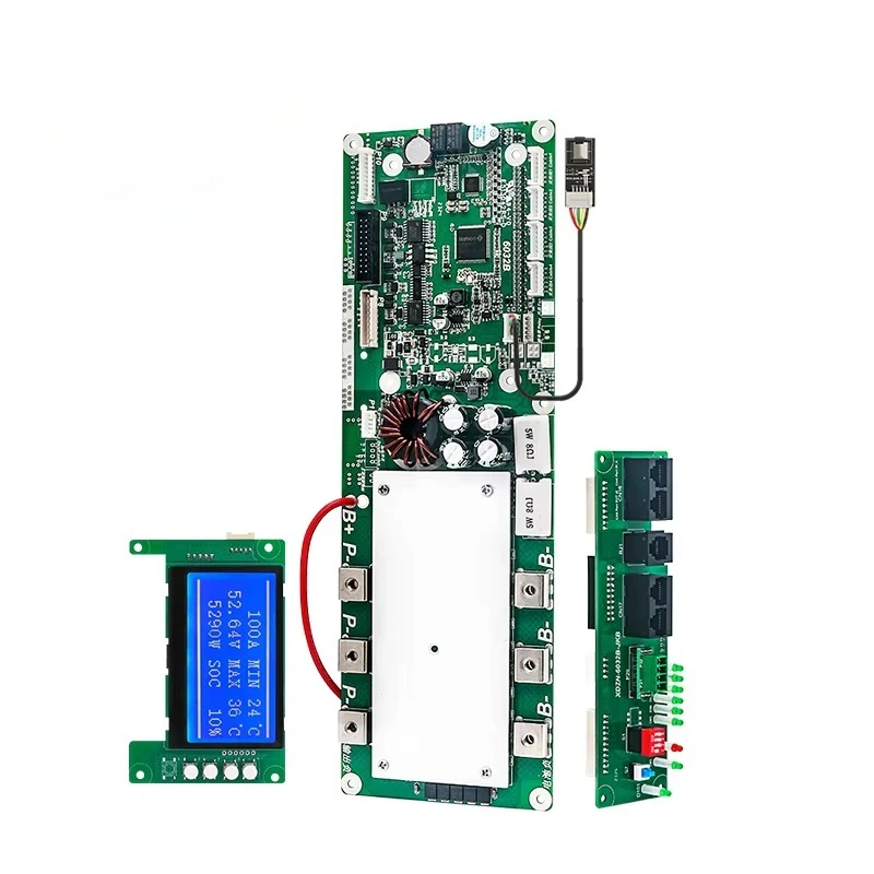 الصناعية الصف 8S/14S/15S/16S 24V/48V 100A/150A/200A CAN/RS485/BT الذكية Bms لبطارية Lifepo4 ليثيوم أيون PCB PCBA