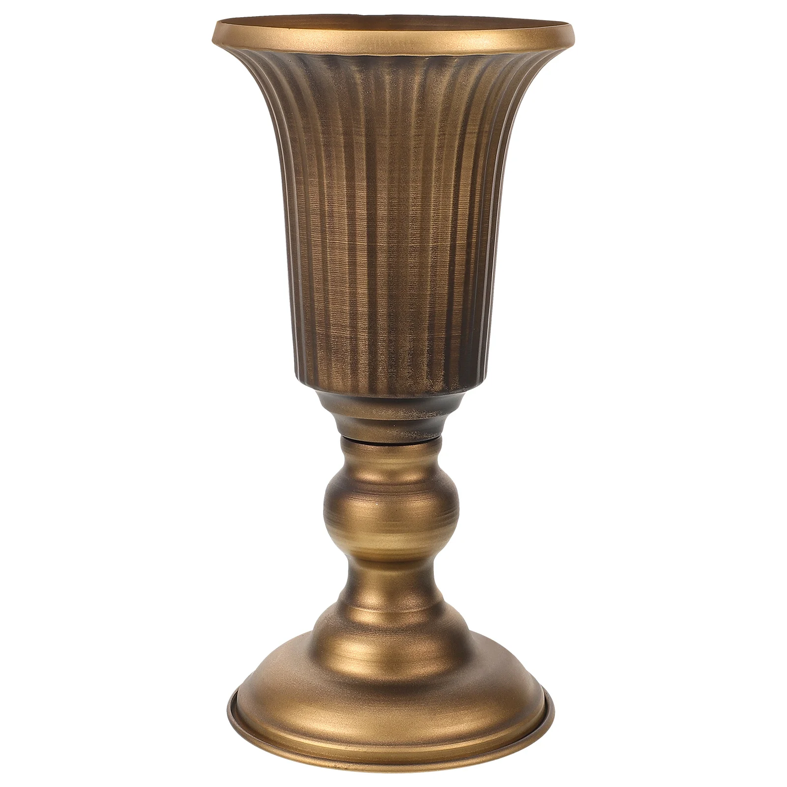 

Creative Vintage Metal Flower Vase Iron Art Floral Vase Desktop Flower Container Decorative Home Office Plant Pot