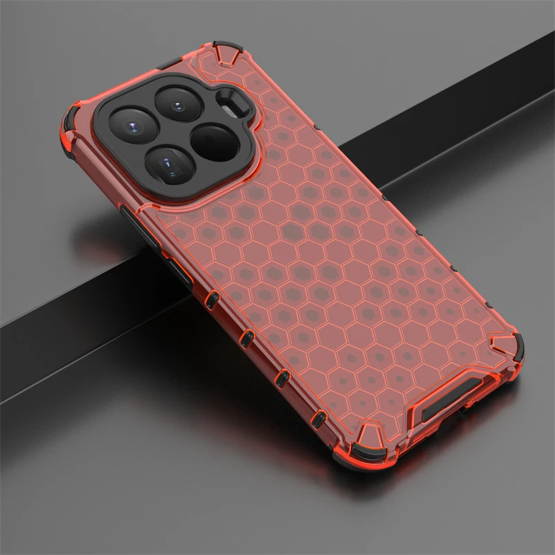 Shockproof Transparent Case For Xiaomi 15T Pro Honeycomb Armor PC Full Back Case Xiaomi 15T Pro Case Cover For Xiaomi 15T Pro view 5