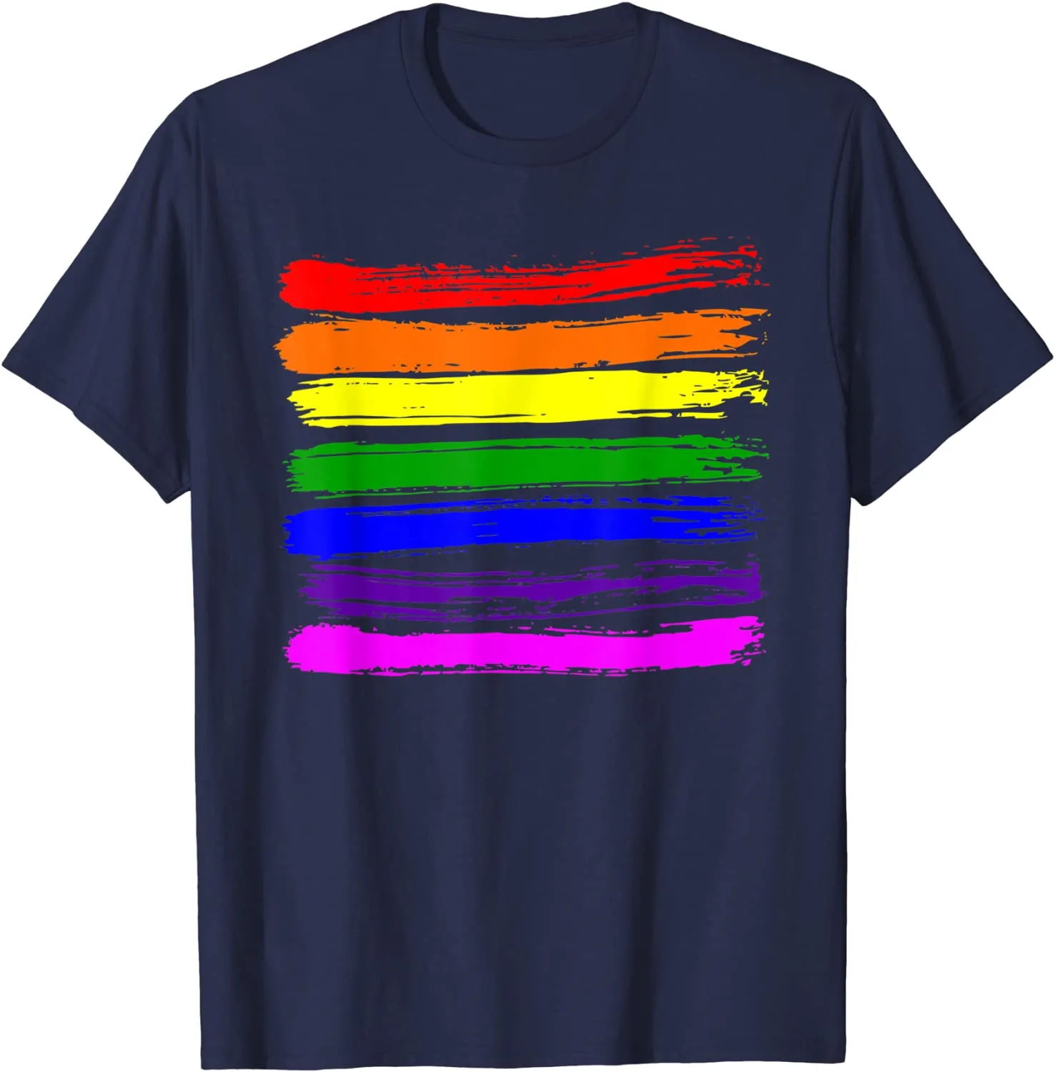 LGBT Gay Pride Flag Rainbow Spray Painting Support Gift Unisex T-shirt S-5XL