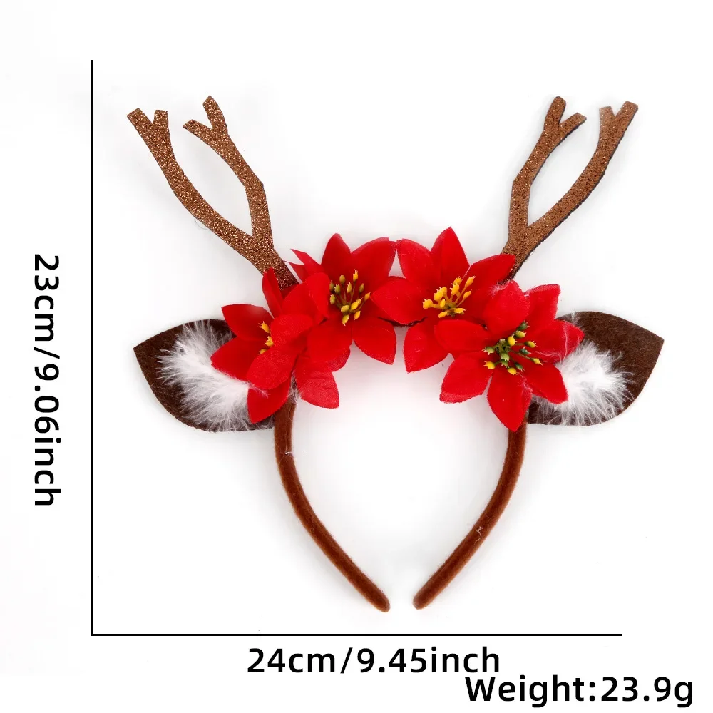 Christmas Headbands Funny Santa Claus Leg Hairband Xmas Kids Favor Gifts Head Band Merry Christmas Natal Navidad Party Decor