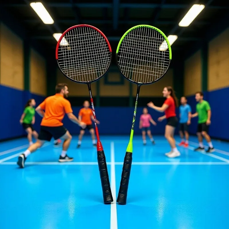 Beginners Guide Durable Badminton Rackets Training Lightweight Alloy Split-Handle Ferroalloy Racket Outdoor Sports Leisure