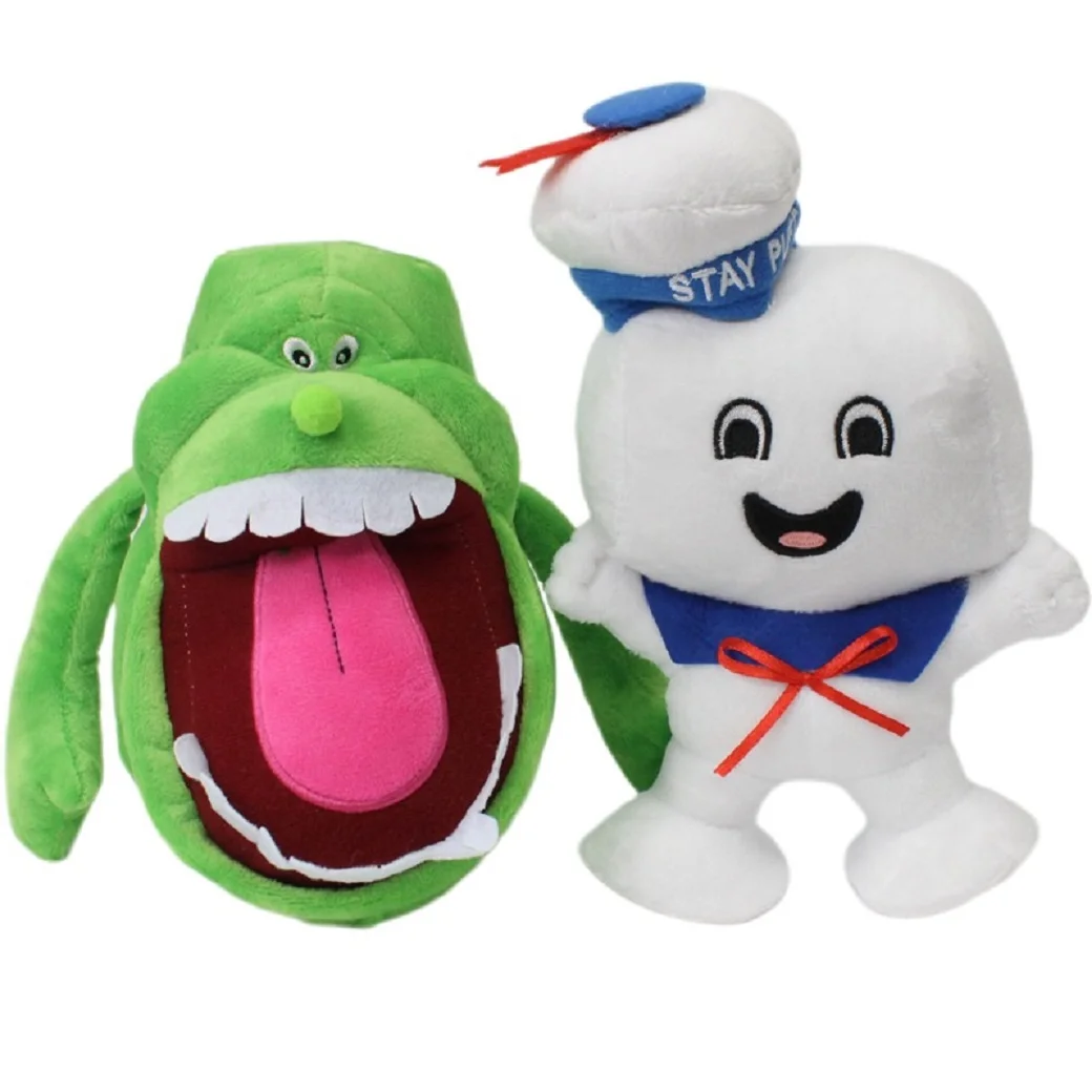 

20CM Marshmallow Man and Slimer stuffed Vintage Ghostbusters 3 Stay Puft Plush Bank Sailor stuffed Plush Toy Dollhristmas Gift