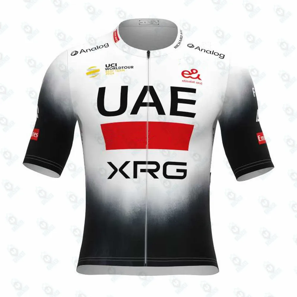 UAEXRG Team Cycling Jersey Breathable Cycling Shirt Slim Fit SPF 50+ Bicycle Clothing MTB Road Maillot Ciclismo Hombre