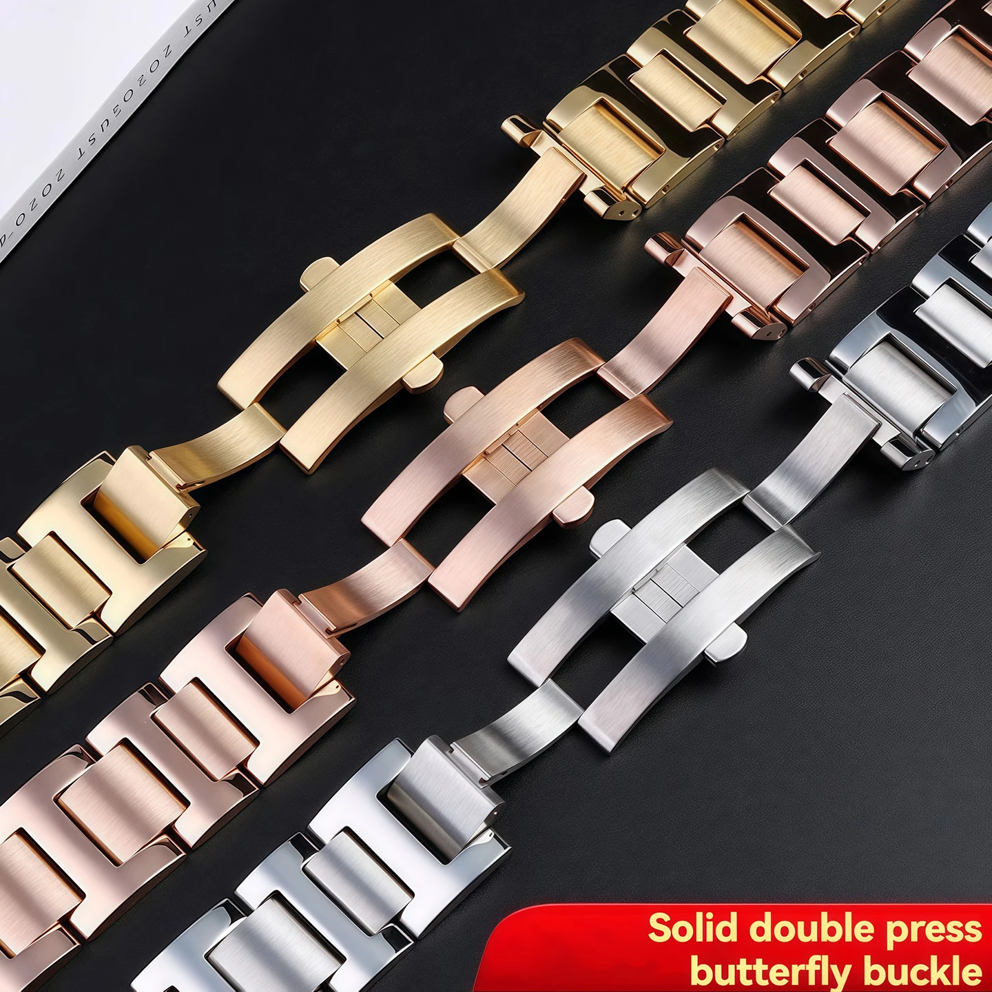 Convex unisex Stainless steel Watchband For Cartier Blue Balloon series 14-8mm 16-8mm 18-11mm 20-12mm 22-14mm Metal strap