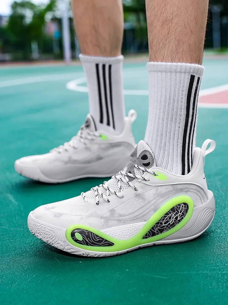 Hot-selling 2025 Winter New Arrivals Unisex Breathable Outdoor Basketball Shoes High-Rebound Athletic Shoes Non-Slip Training Sh