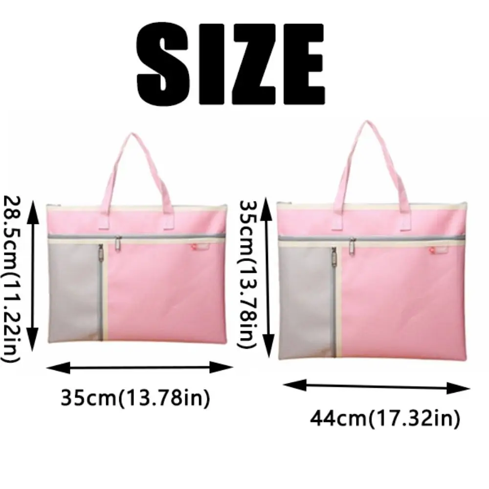 Portable Book Storage Bag Handheld Oxford Cloth Art Storage Bag Waterproof Dustproof Document Storage Bag Back To School