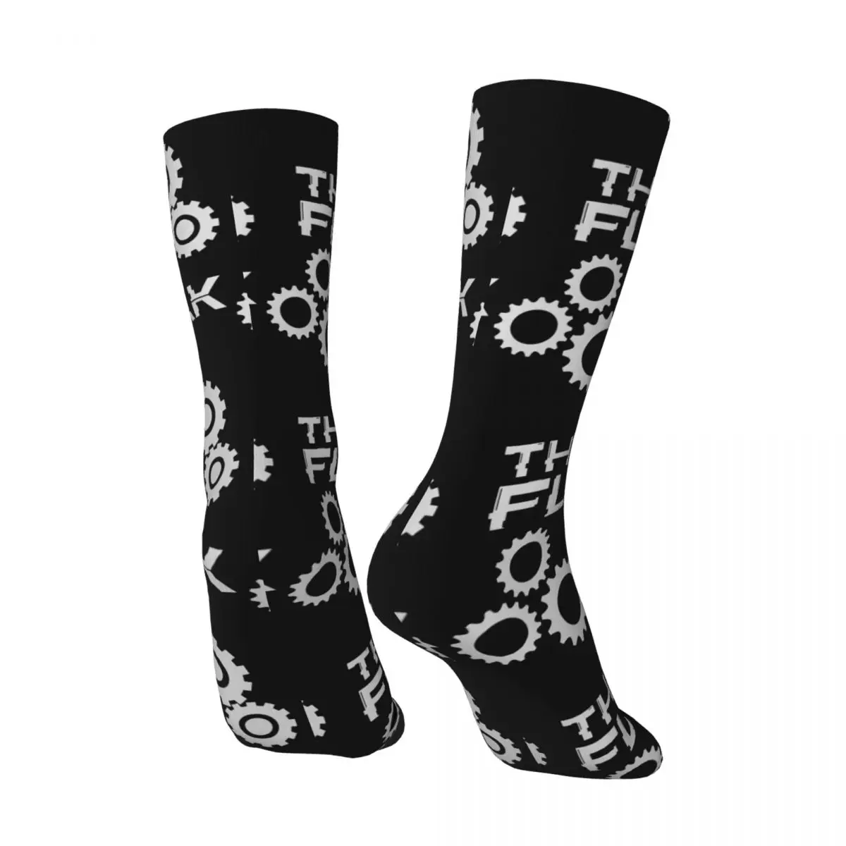 Vintage The Flesh Is Weak Admech Print Crazy Men's Compression Socks Unisex Adeptus Mechanicus Game Pattern Printed Crew Sock