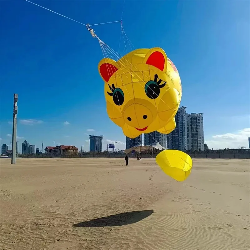 Free shipping 3.5m Zebra Kite Soft kite 10m Moon camel Golden pig kite kites for adults outdoor toys windsock inflatable kite