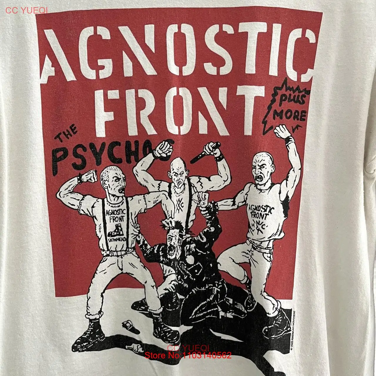 불가지론 프론트 밴드 Psychos 티셔츠, 풀 사이즈 S-5XL