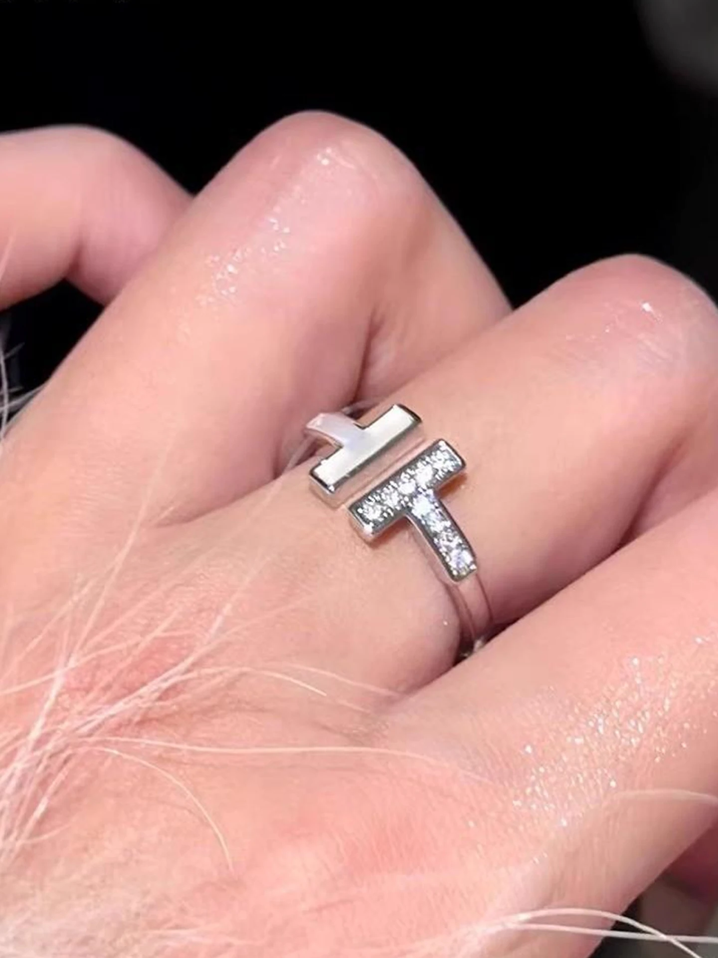adjustable-double-t-ring-openable-mother-of-pearl-silver-color-simple-luxury-fashion-jewelry-ring-for-women-cross-shape