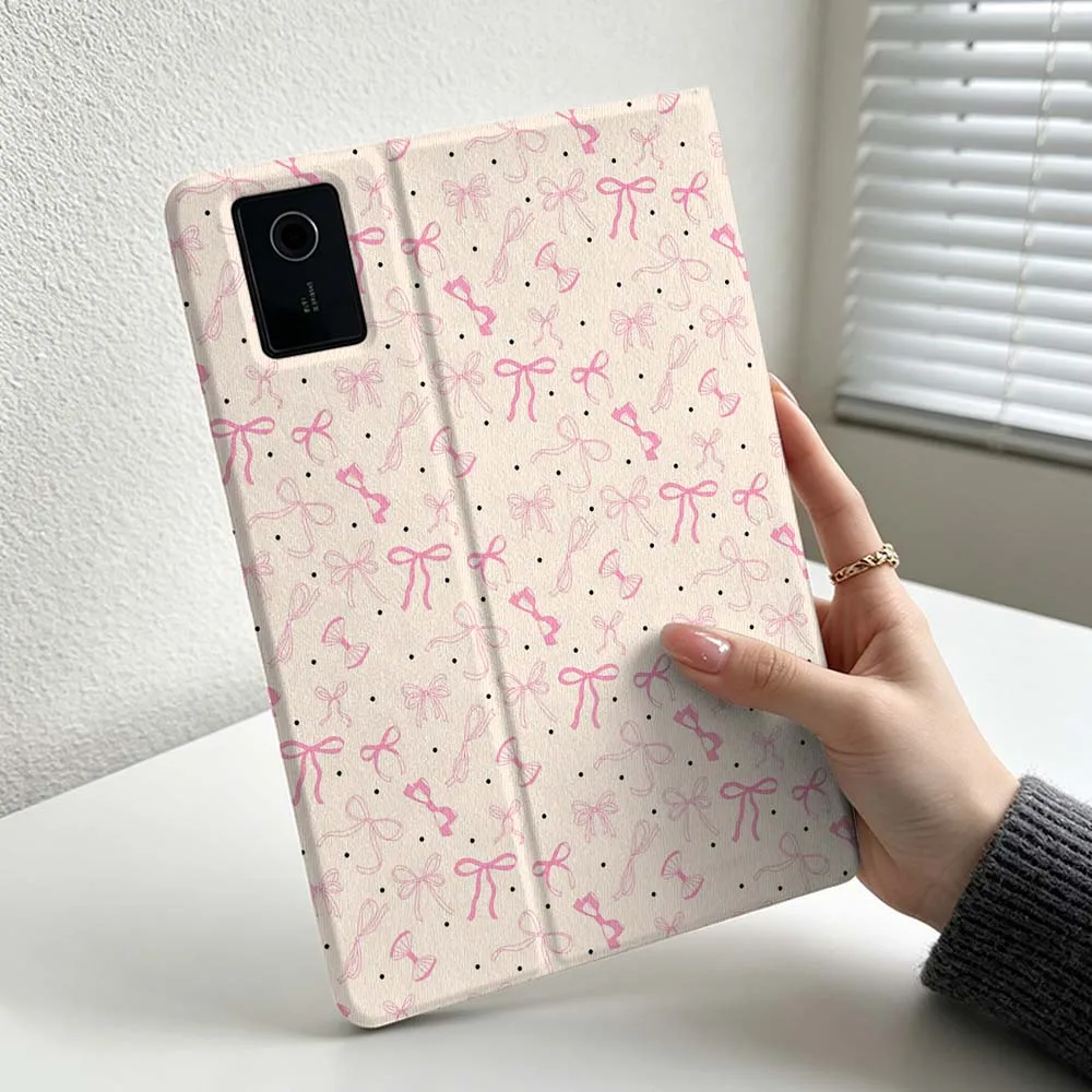 Minimalist Pink Bow Pattern For Lenovo Xiaoxin Lenovo Tab Pad Pro Plus K11 P12 M10 Legion Y900 Soft Inch Tablet Case Cover - view 5