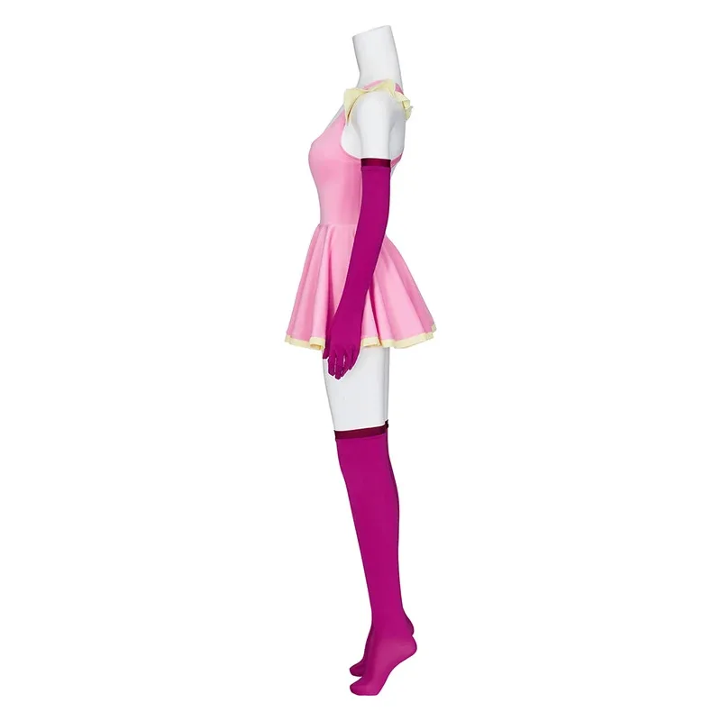 

COSda@Me Me Me Cosplay Costume Pink Dress Set Woman Stage Show Outfit Halloween Carnival Party Clothes Plus Size 3XLCOSda@