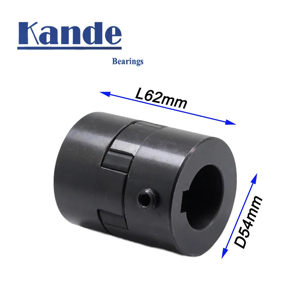 

1PC Kande L-type Three-jaw Coupling Steel L095 D54L62 14/16/18/20/22/25/28/30mm for Servo Motor Coupler Encoders Engraving CNC