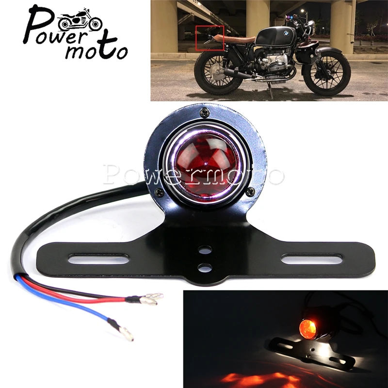 

Задний стоп-сигнал для мотоцикла Harley, Honda, Suzuki, Yamaha, kawasaki, BMW, задний фонарь в стиле ретро, задний фонарь для Кафе Racer