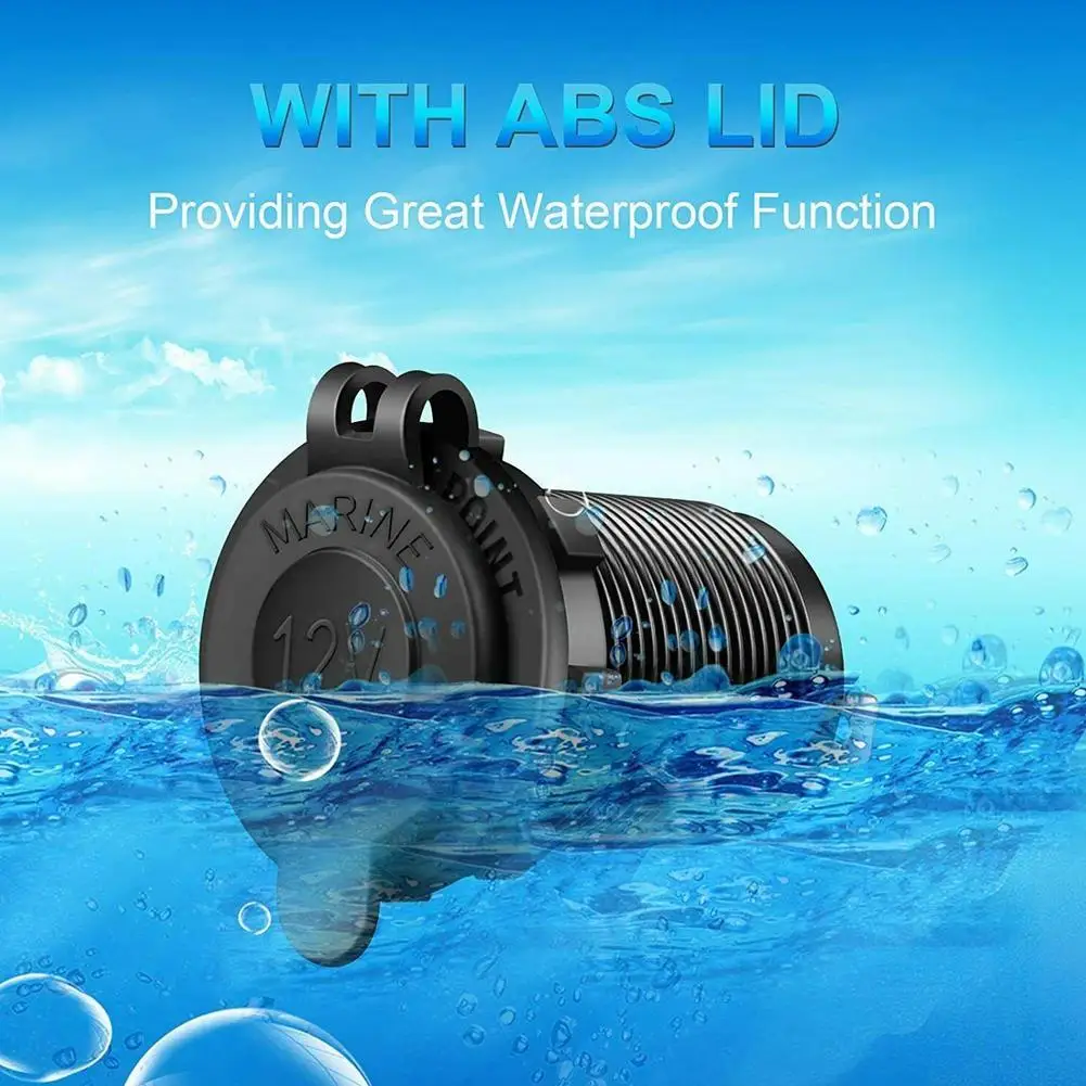 12V-24V Modified Car Socket For Cars, Motorcycles, Electric Vehicles, And RVs Modified Waterproof Cigarette Lighter Socket Z0G2