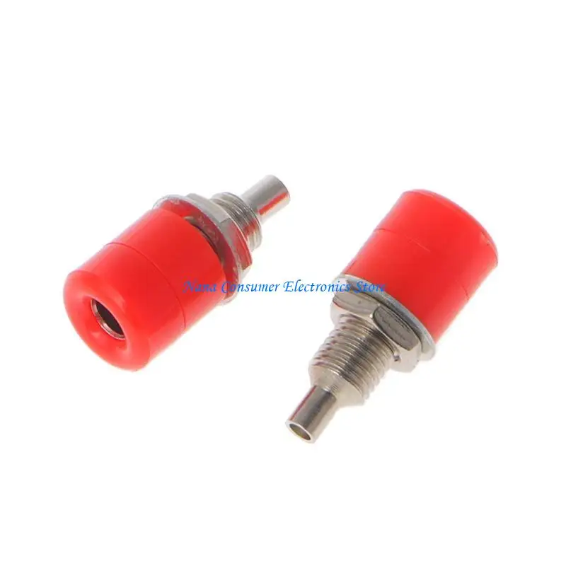 

G7NE 10Pcs 4mm Banana Female Port Binding Post Panel Mount Test Head Connection