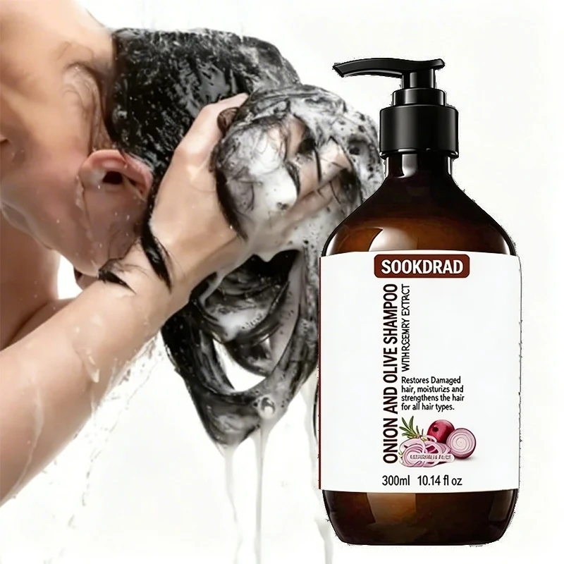 Onion Olive Shampoo, Non-greasy Formula, Strengthen Hair Roots, For Oily Scalp