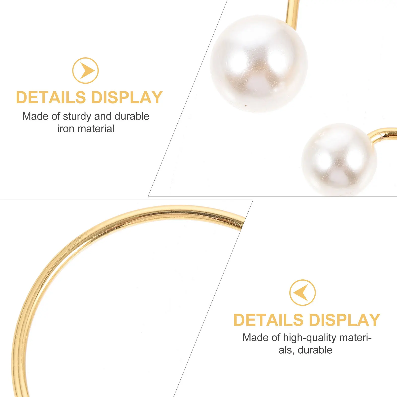 

6Pcs Pearl Napkin Ring Set Simple Elegant Style Perfect Wedding Valentine Christmas Table Supply Napkin Rings Party Supply