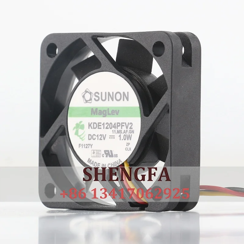 Cooling Fan Original Sunon 4010 4CM DC12V 1.0W Maglev Chassis Power Converter 2-wire KDE1204PFV2(AF)