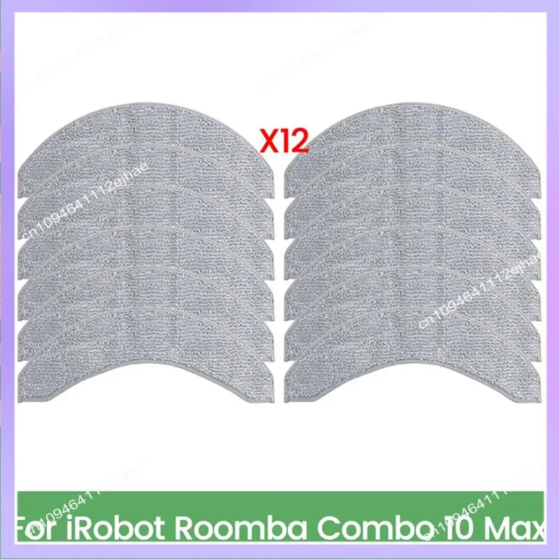 N83R ткань для швабры для Irobot Roomba Combo 10 Max, детали для пылесоса, эффективные аксессуары для бытовой уборки, 12 шт.
