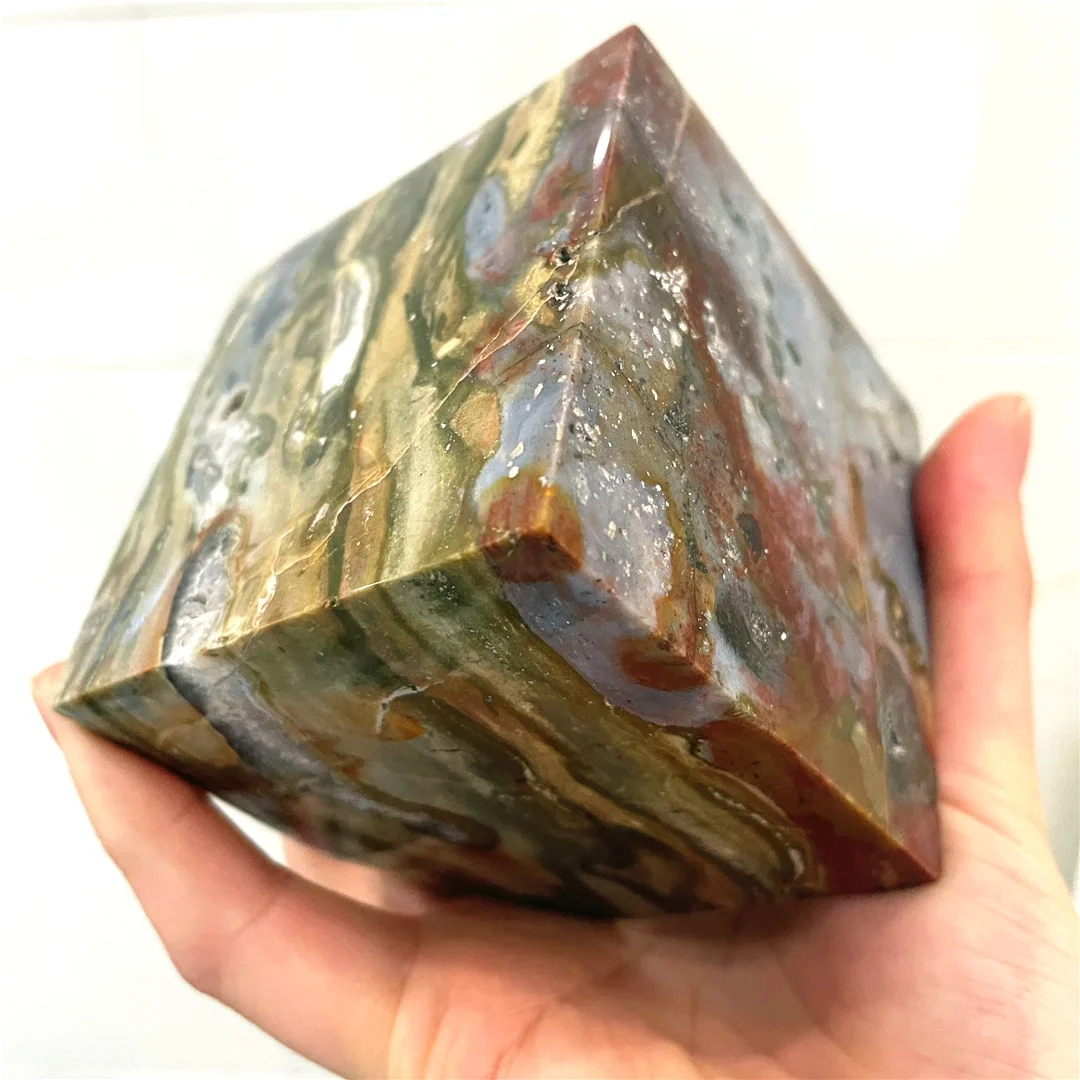 

New Products Natural Quartz Crystals Ocean Jasper Stone Cube Spiritual Chakras Room Decorations Mineral Collection Free Shipping