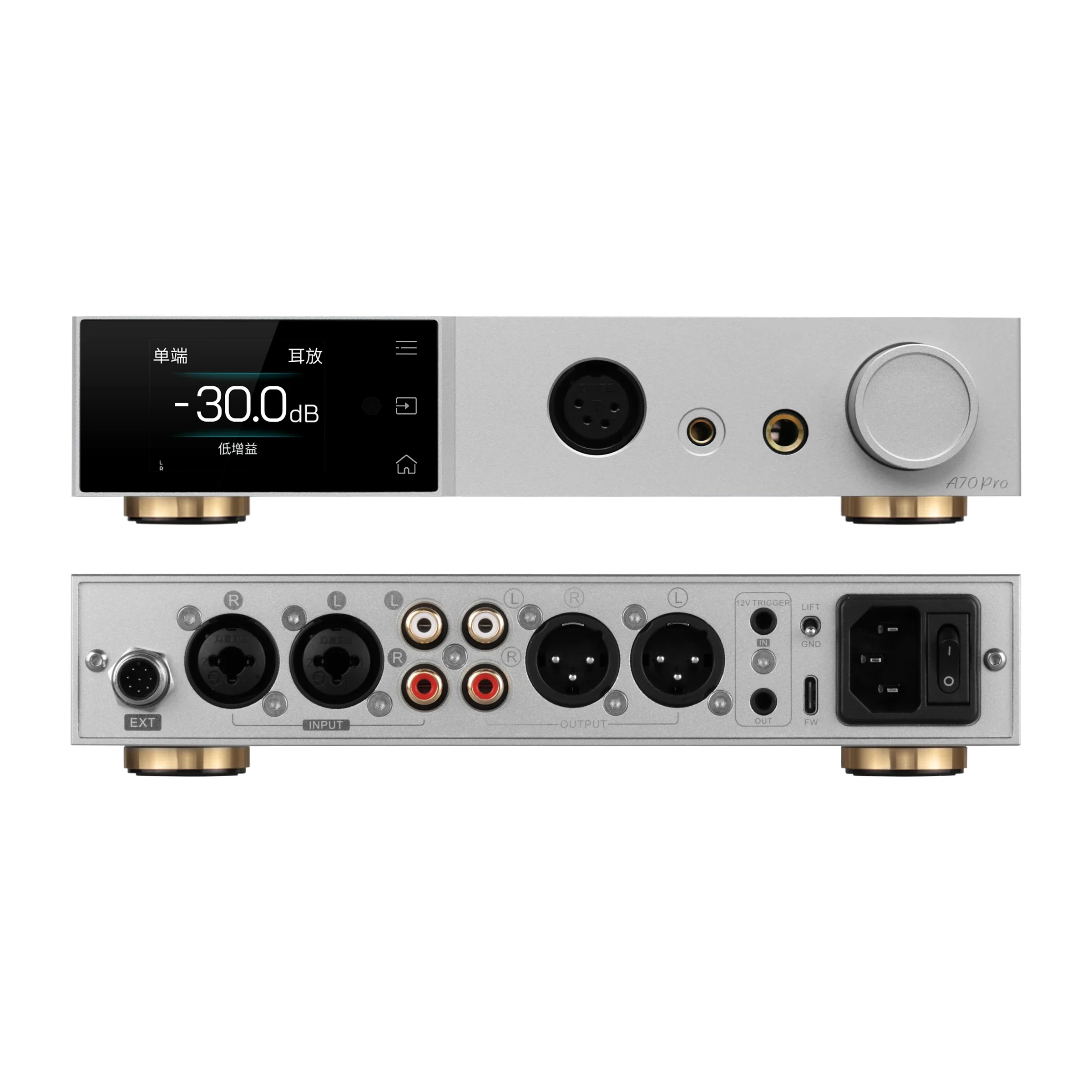 TOPPING-A70 PRO Totalmente Equilibrado Desktop HiFi iem Fone de ouvido com fio, AMP, Aplicação Pré-AMP, Controle Remoto, Pré-Ordem