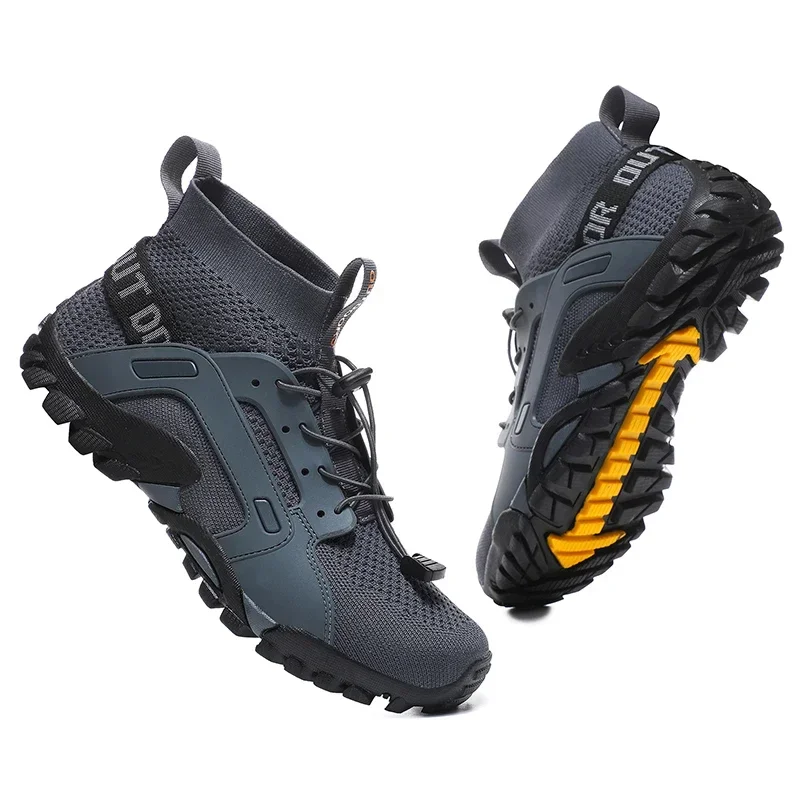 Camping Hiking Mens Sneakers Trail Trekking Mountain Climbing Shoes Mesh Breathable Summer Footwear Size 38-48 Free Shipping